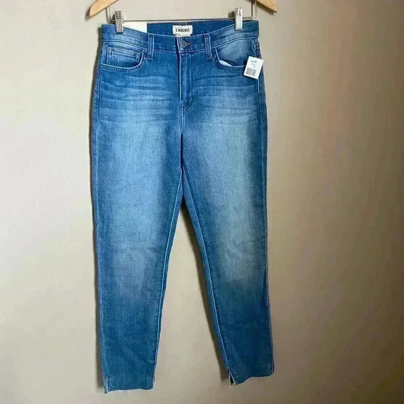 L'AGENCE Nicoline Cropped High-Rise Slim-leg Jeans - Picture 2 of 12